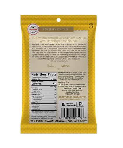 Aufschnitt Meats - Teriyaki Beef Jerky