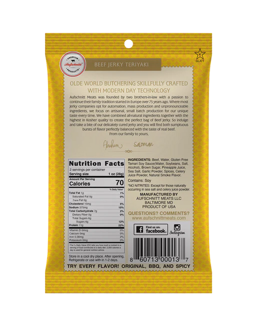 Aufschnitt Meats - Teriyaki Beef Jerky