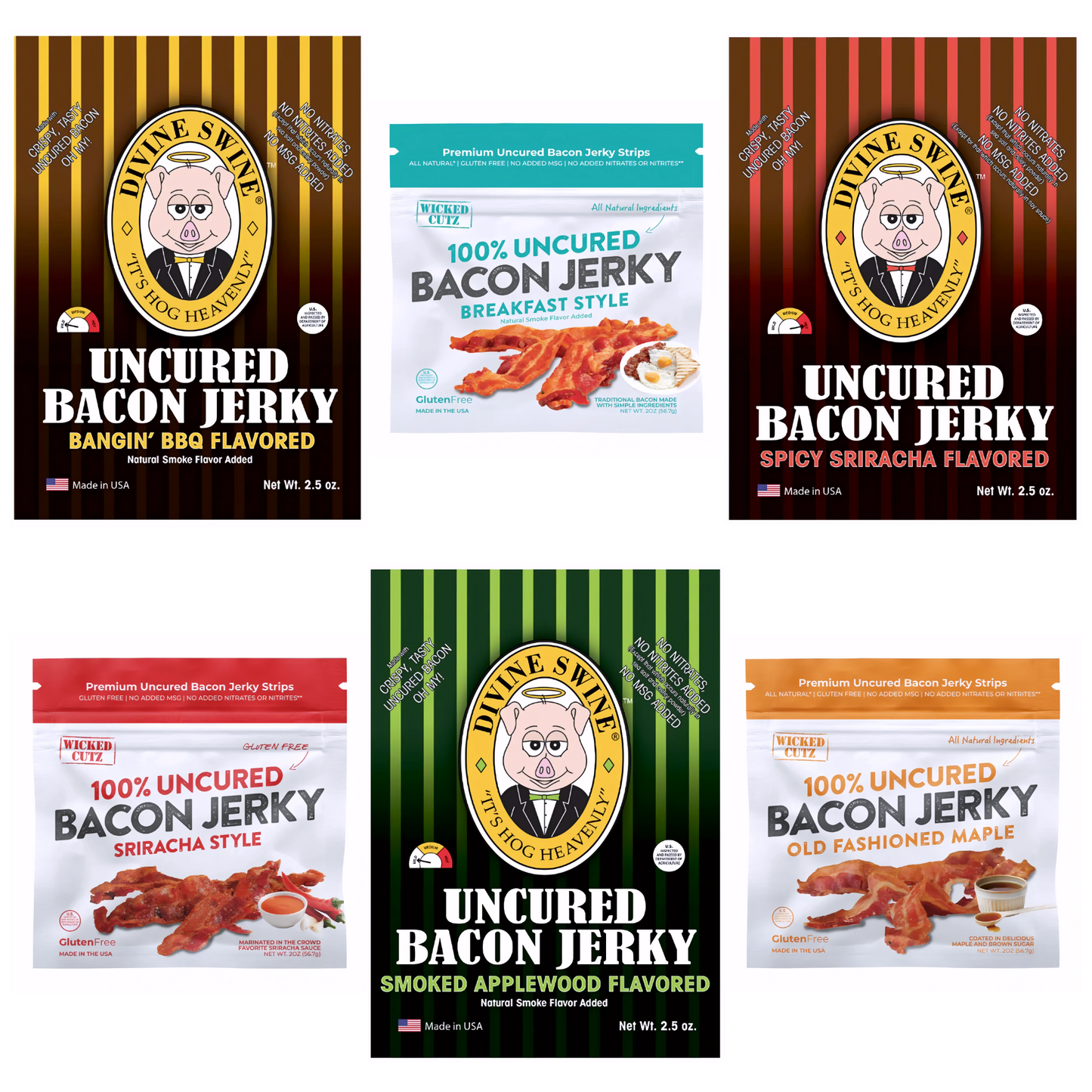 Bacon Jerky Variety Pack