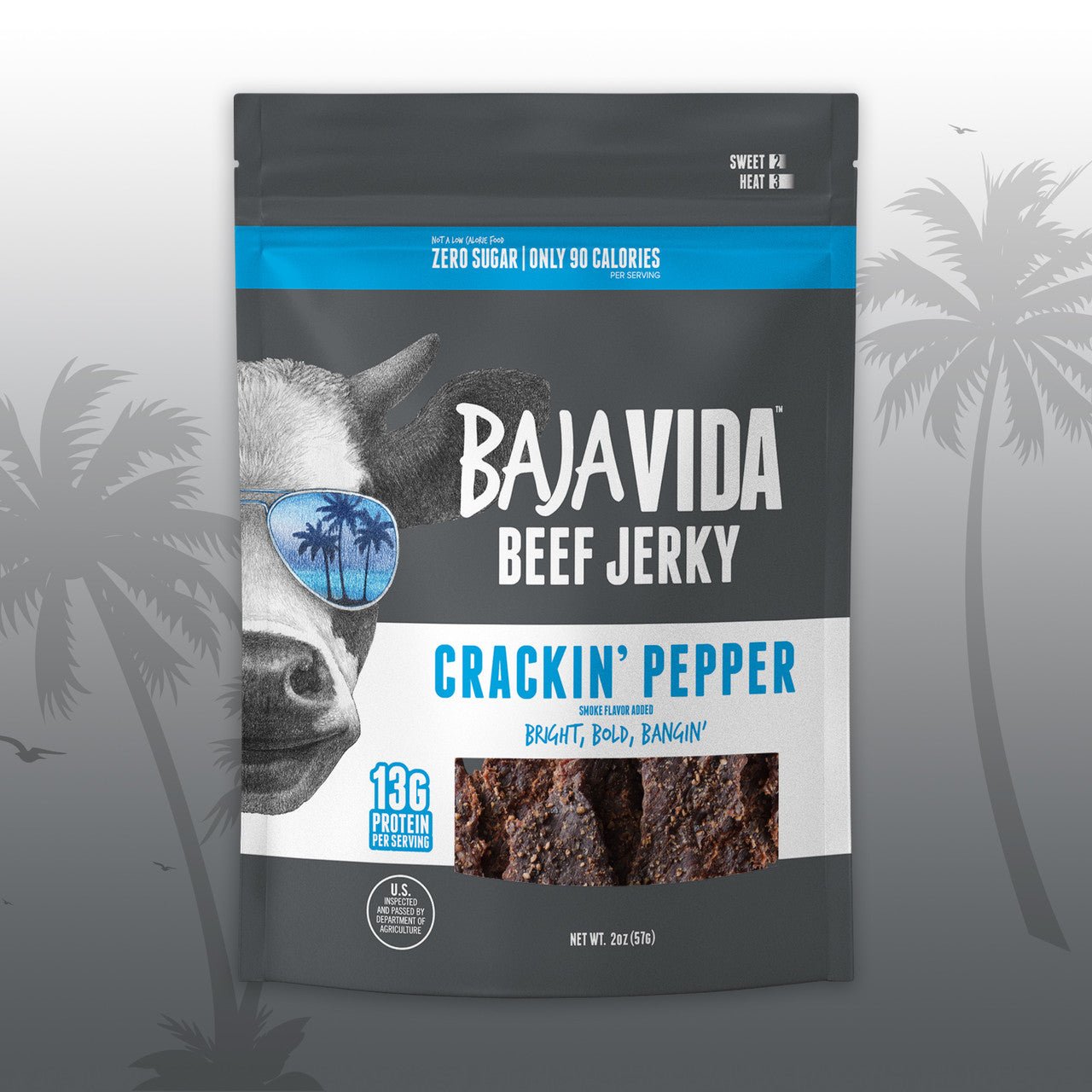Baja Vida Jerky - Crackin' Pepper Beef Jerky (2 oz)