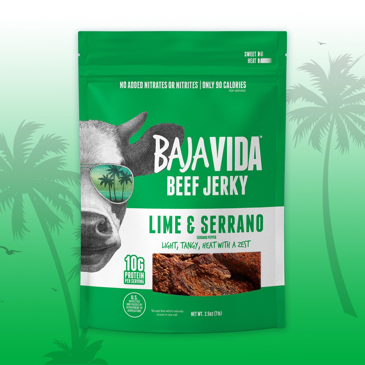 Baja Vida Jerky - Lime & Serrano Pepper Beef Jerky (2.5 oz)