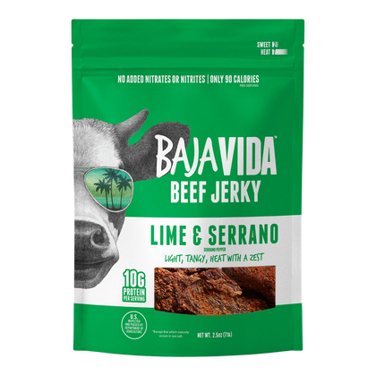 Baja Vida Jerky - Lime & Serrano Pepper Beef Jerky