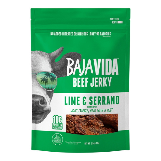 Baja Vida Jerky - Lime & Serrano Pepper Beef Jerky