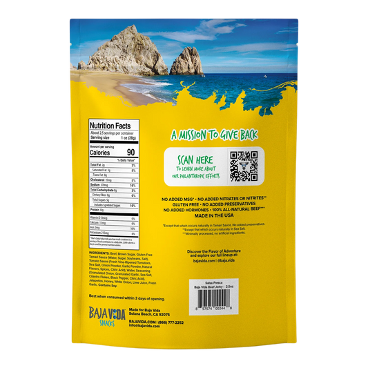 Baja Vida Jerky - Salsa Fresca Beef Jerky
