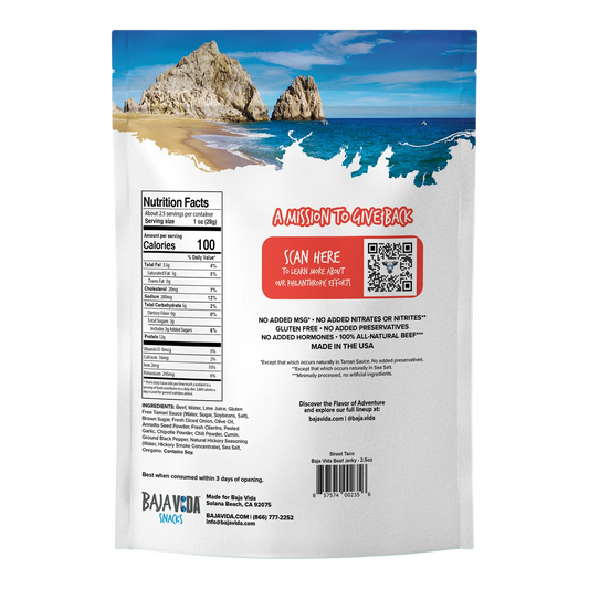 Baja Vida Jerky - Street Taco Beef Jerky