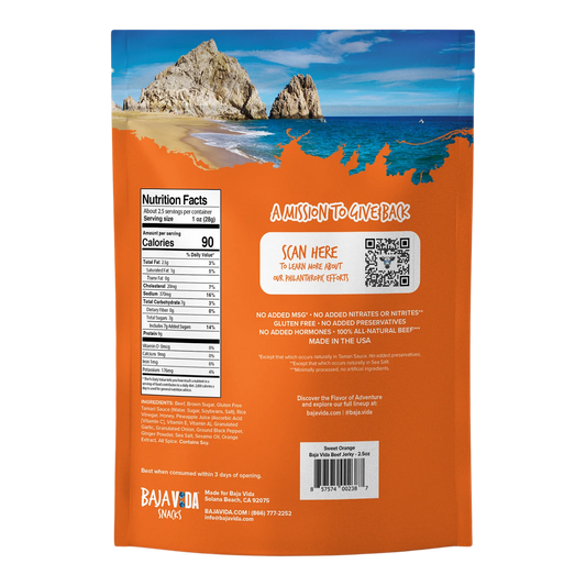 Baja Vida Jerky - Sweet Orange Beef Jerky