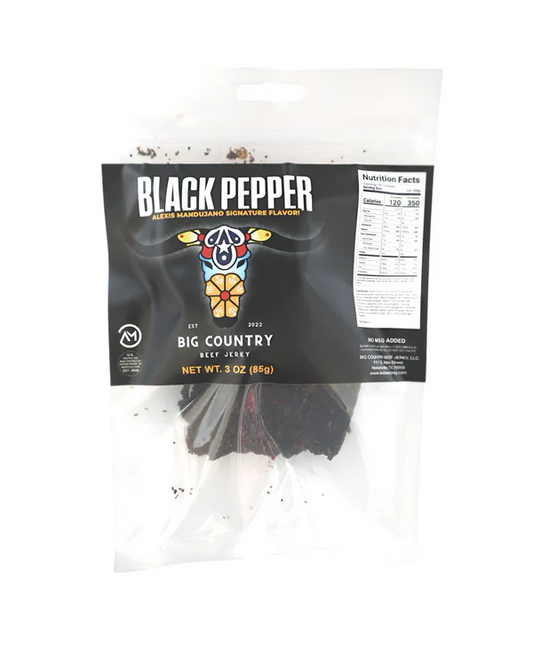 Big Country Beef Jerky - Black Pepper Beef Jerky