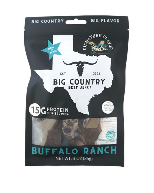 Big Country Beef Jerky - Buffalo Ranch Beef Jerky