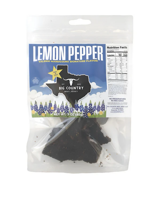 Big Country Beef Jerky - Lemon Pepper Beef Jerky