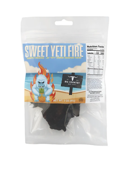 Big Country Beef Jerky - Sweet Yeti Fire Beef Jerky