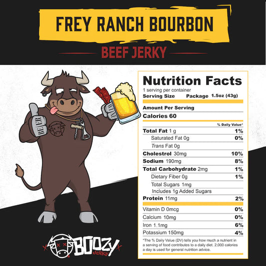 Boozy Jerky - Bold & Spicy Bourbon Beef Jerky