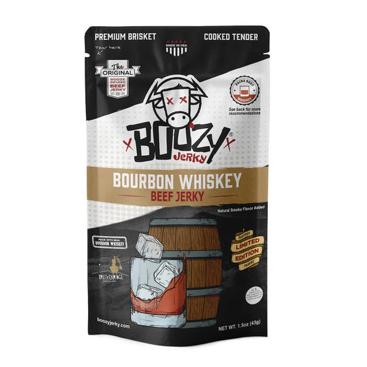Boozy Jerky - Bourbon Whiskey Beef Jerky