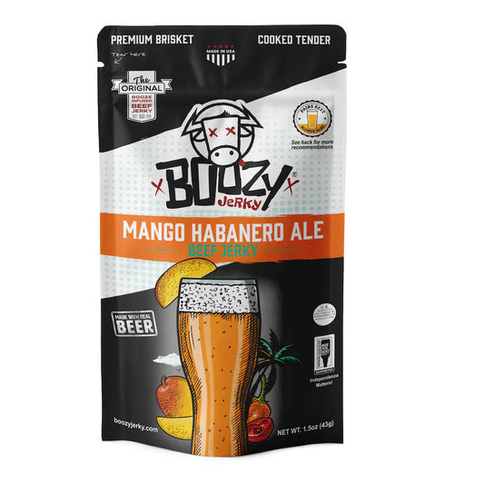 Boozy Jerky - Mango Habanero Ale Beef Jerky