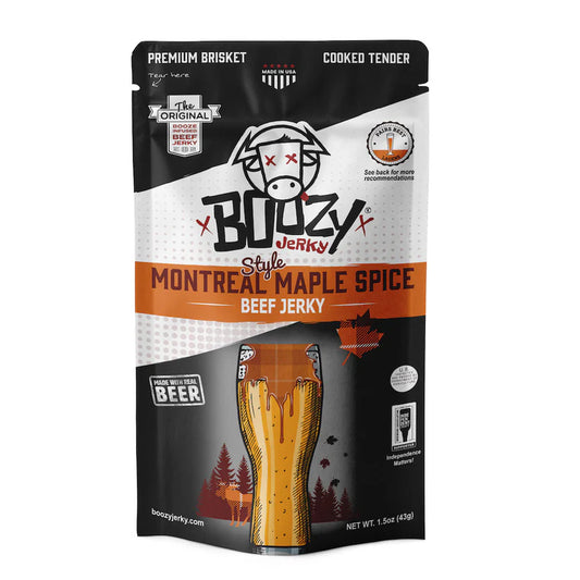 Boozy Jerky - Montreal Maple Spice Beef Jerky