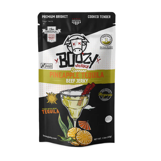 Boozy Jerky - Pineapple Serrano Tequila Beef Jerky