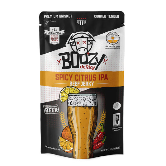 Boozy Jerky - Spicy Citrus IPA Beef Jerky