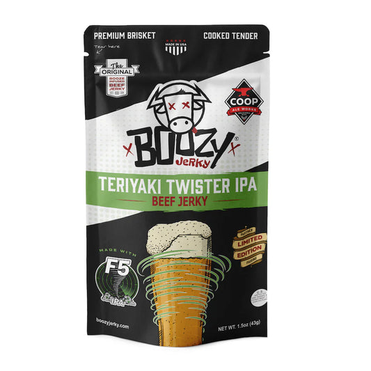 Boozy Jerky - Teriyaki Twister IPA Beef Jerky