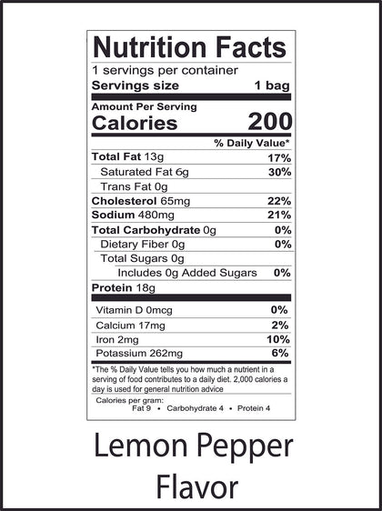 Borracho Jerky - Lemon Pepper Flavor Beef Jerky
