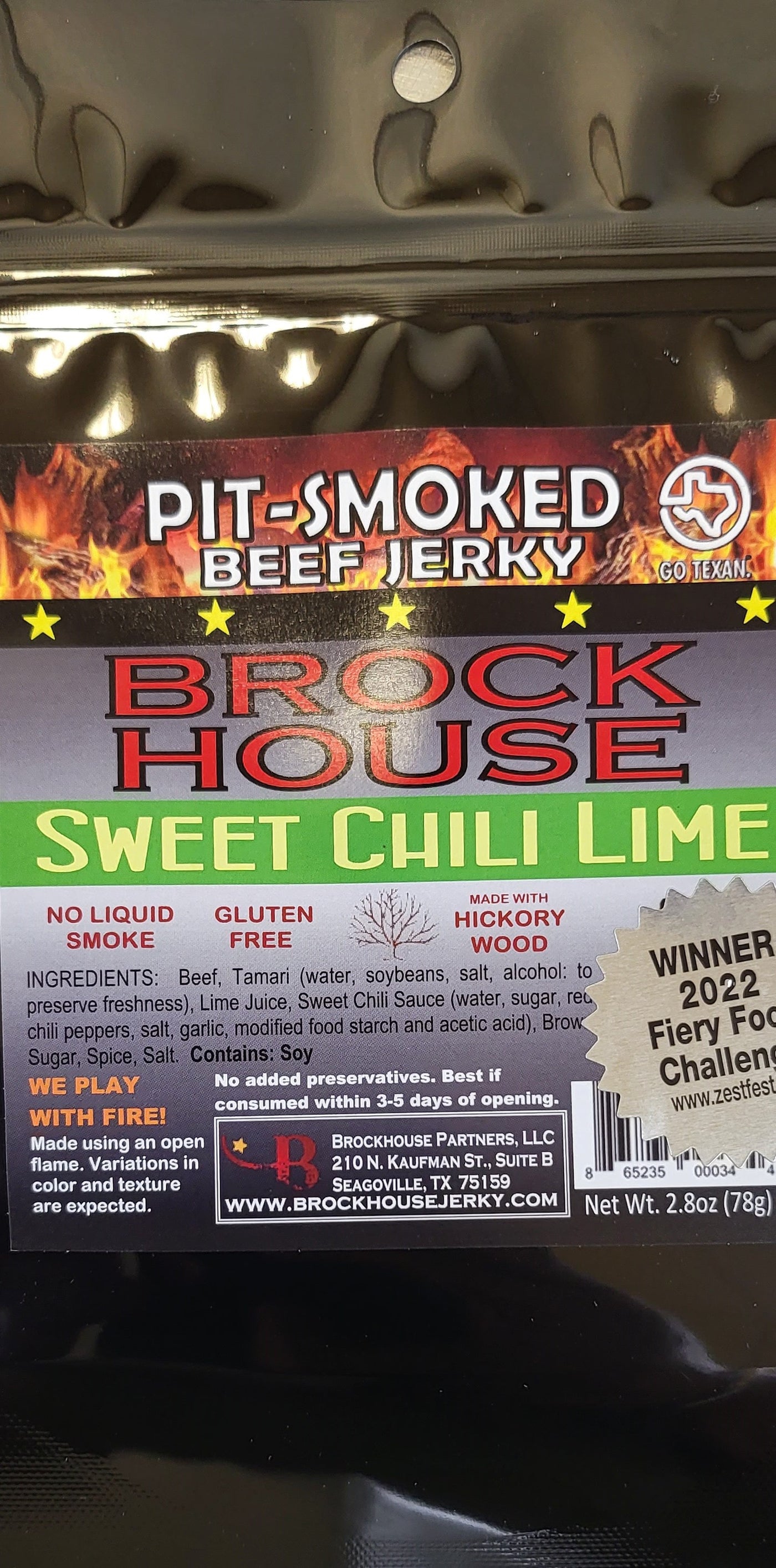 Brockhouse - Sweet Chili Lime Beef Jerky