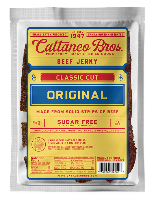 Cattaneo Bros - Original Classic Cut Beef Jerky