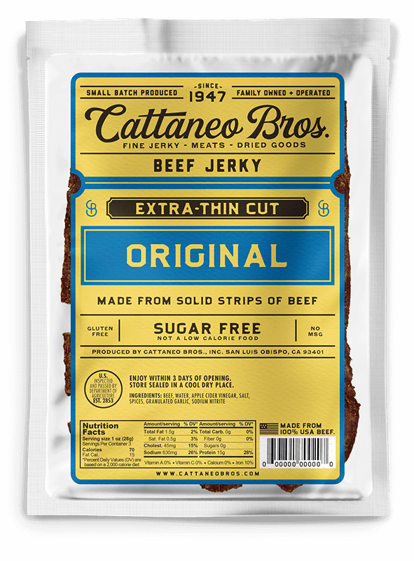 Cattaneo Bros - Original Extra thin Cut Beef Jerky