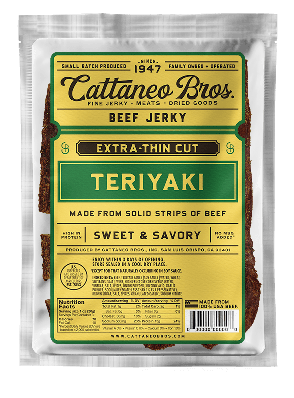 Cattaneo Bros - Teriyaki Extra thin Cut Beef Jerky