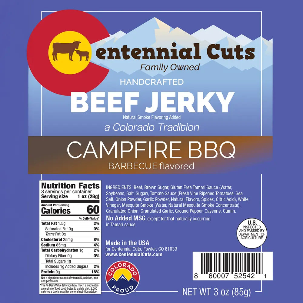Centennial Cuts - Campfire BBQ Beef Jerky