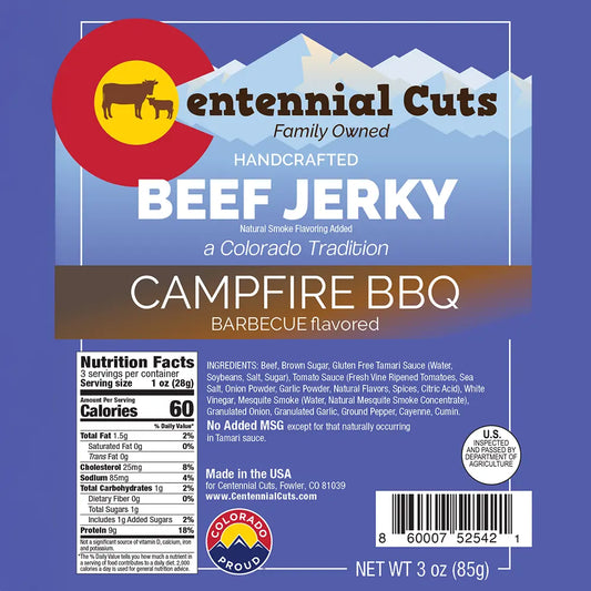 Centennial Cuts - Campfire BBQ Beef Jerky