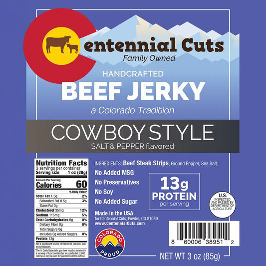 Centennial Cuts - Cowboy Style Beef Jerky