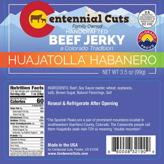 Centennial Cuts - Huajatolla Habanero Beef Jerky