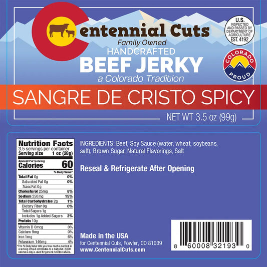 Centennial Cuts - Sangre De Cristo Spicy Beef Jerky