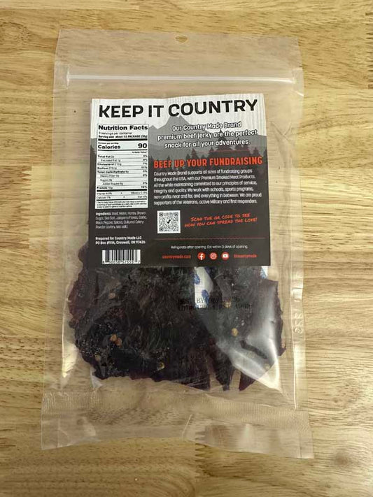 Country Made - Honey Jalapeno Smoked Beef Jerky