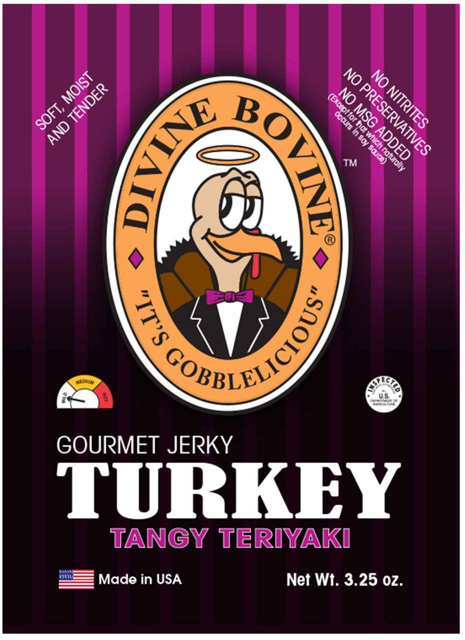 Divine Bovine - Tangy Teriyaki Turkey Jerky (3.25 oz)