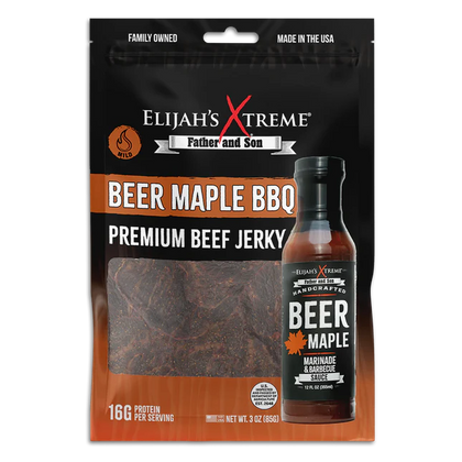 Elijahs Xtreme - Beer Maple BBQ Beef Jerky