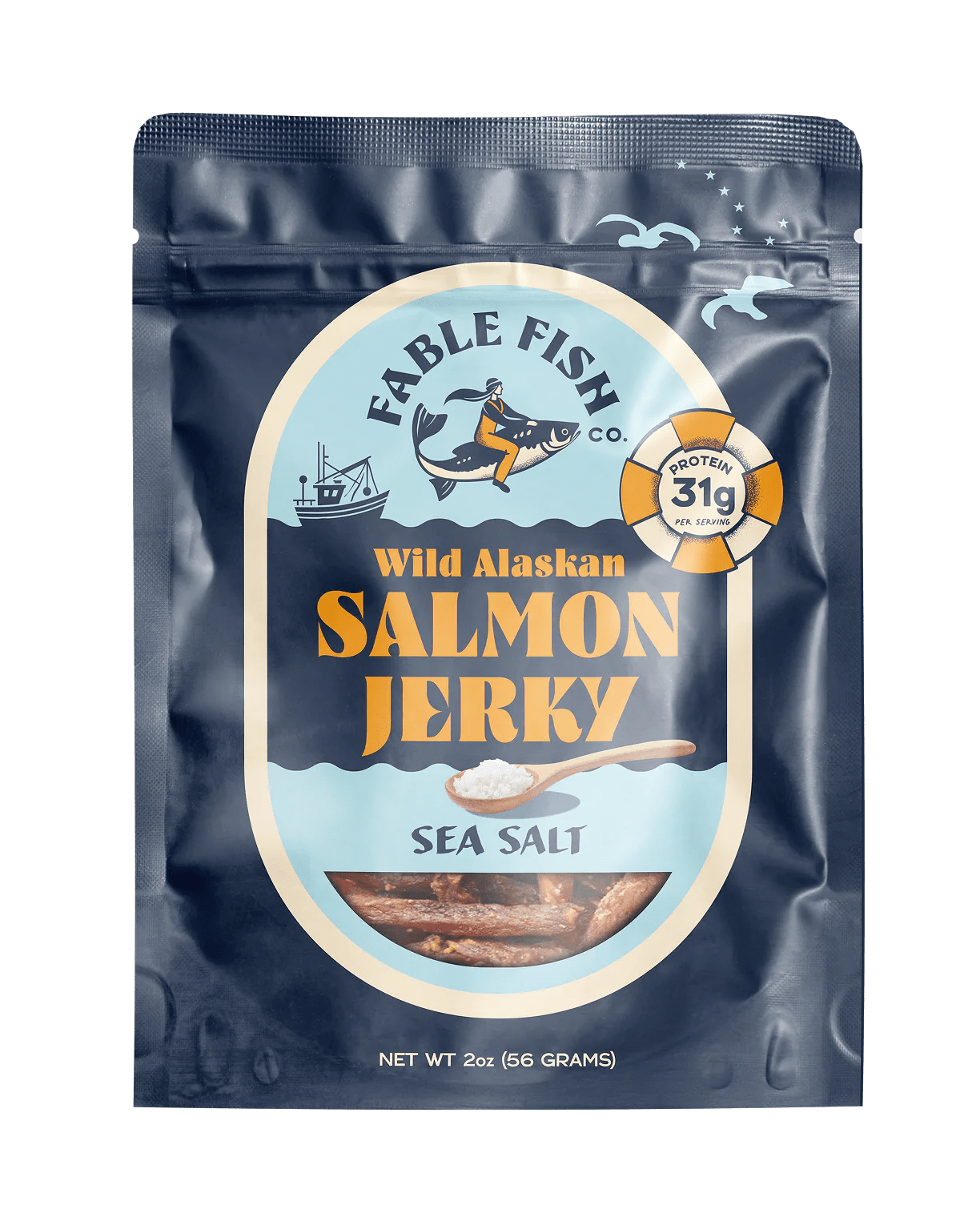 Fable Fish Co - Sea Salt Salmon Jerky