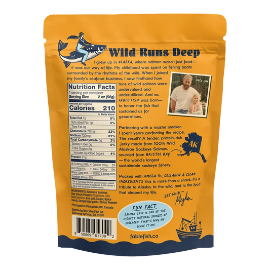 Fable Fish Co - Sea Salt Salmon Jerky