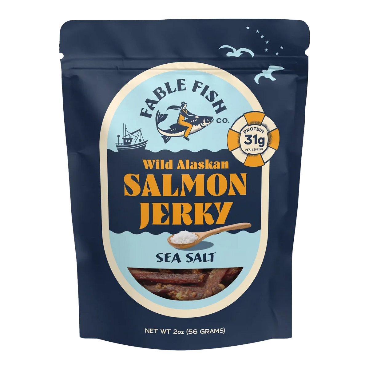 Fable Fish Co - Sea Salt Salmon Jerky