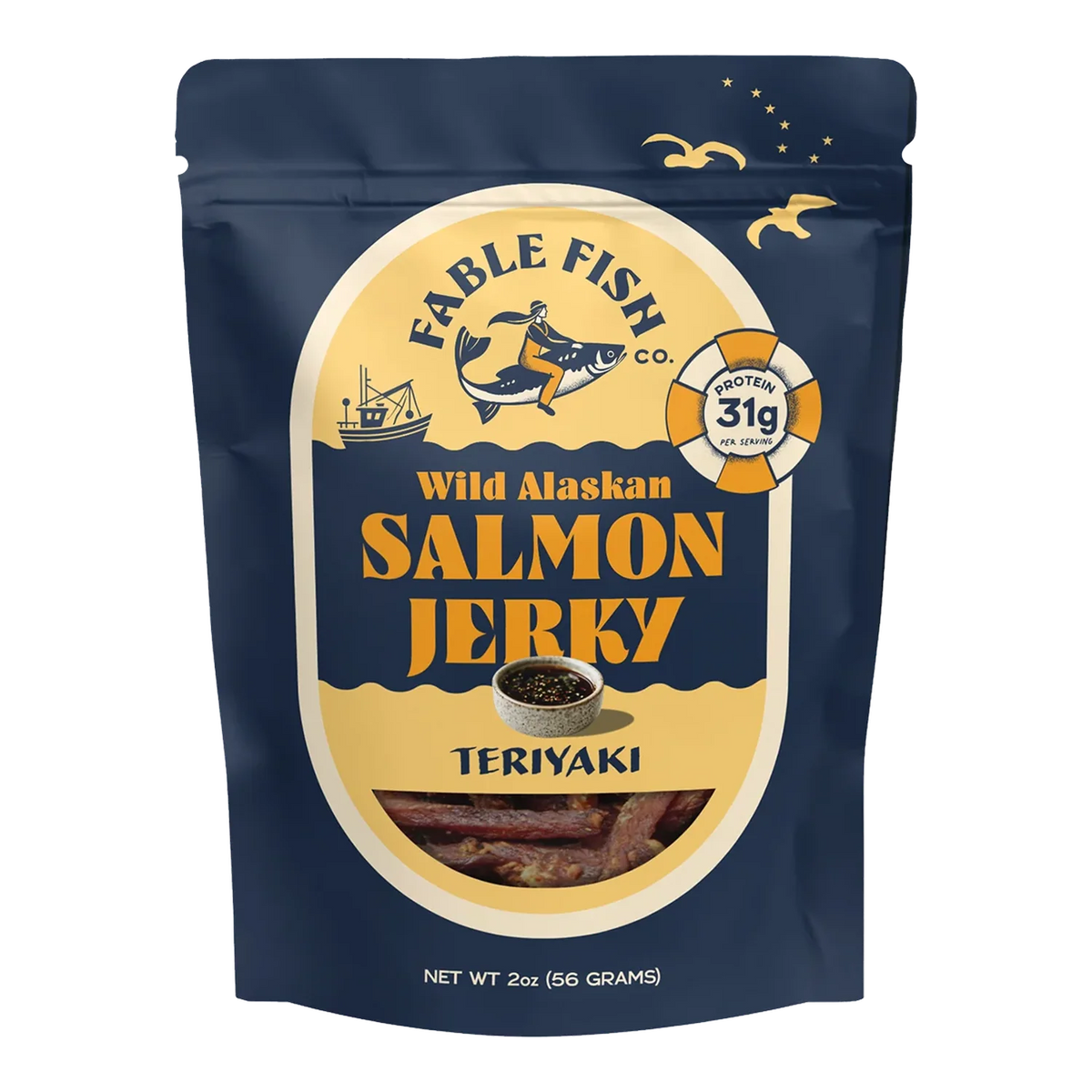 Fable Fish Co - Teriyaki Salmon Jerky