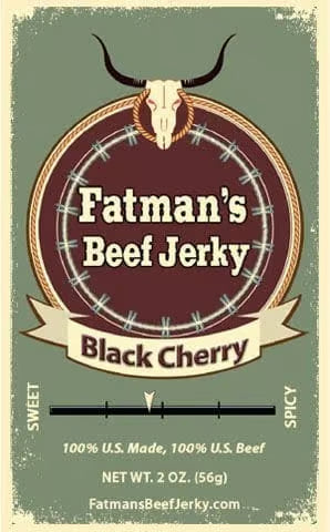Fatmans Beef Jerky - Black Cherry Beef Jerky