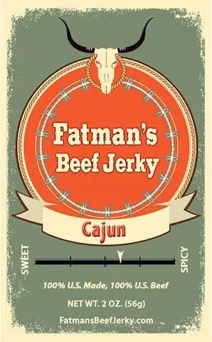 Fatmans Beef Jerky - Cajun Beef Jerky