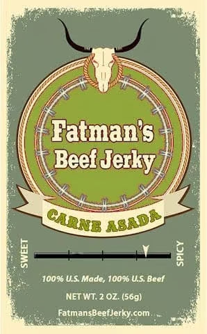 Fatmans Beef Jerky - Carne Asada Beef Jerky