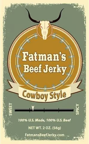 Fatmans Beef Jerky - Cowboy Style Beef Jerky