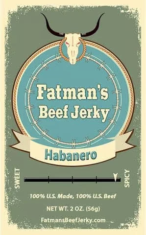 Fatmans Beef Jerky - Habanero Beef Jerky