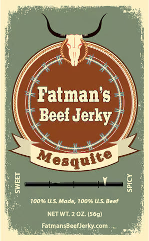 Fatmans Beef Jerky - Mesquite Flavored Beef Jerky