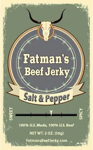 Fatmans Beef Jerky - Salt & Pepper Beef Jerky