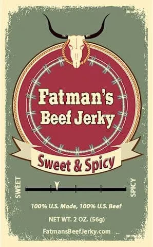 Fatmans Beef Jerky - Sweet & Spicy Beef Jerky