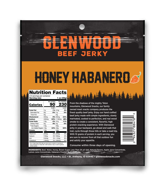 Glenwood Snacks - Honey Habanero Beef Jerky
