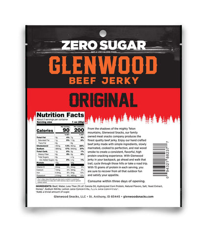 Glenwood Snacks - Zero Sugar Beef Jerky Original Beef Jerky