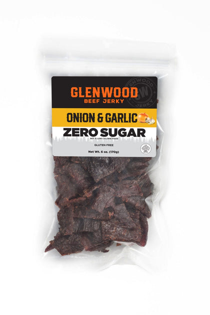 Glenwood Snacks - Zero Sugar Onion & Garlic Beef Jerky