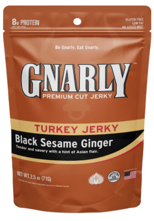 Gnarly Jerky - Black Sesame Ginger Turkey Jerky